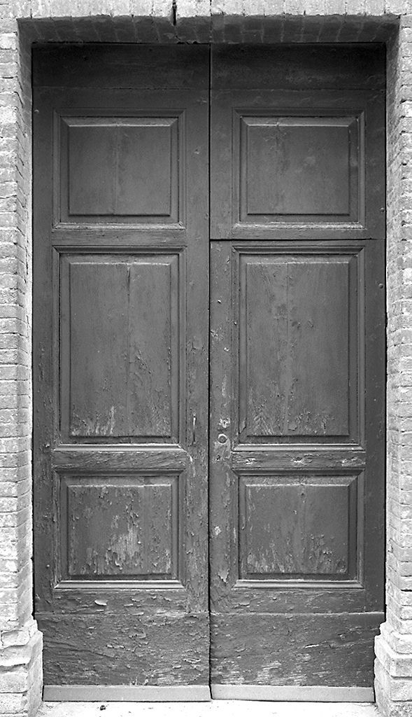 porta - a due battenti - bottega toscana (sec. XIX)