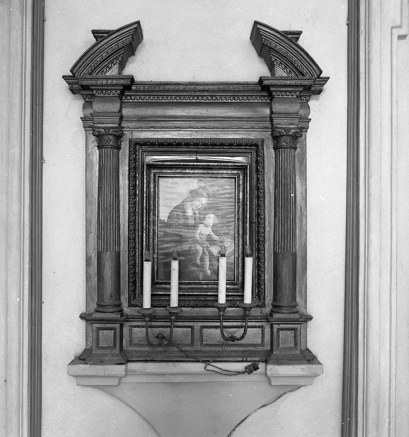 cornice architettonica - bottega toscana (metà sec. XIX)