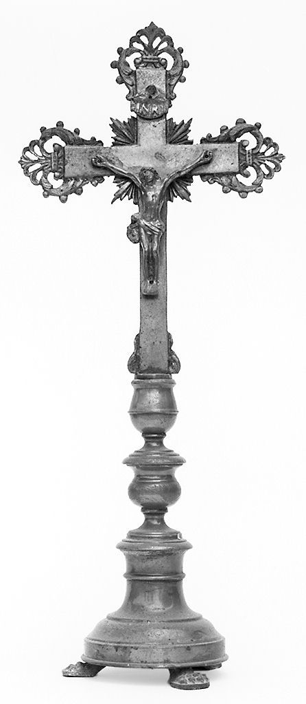 Cristo crocifisso (croce d'altare, elemento d'insieme) - bottega toscana (secc. XIX/ XX)