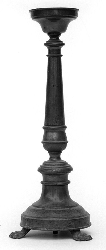 candeliere d'altare, serie - bottega toscana (secc. XIX/ XX)