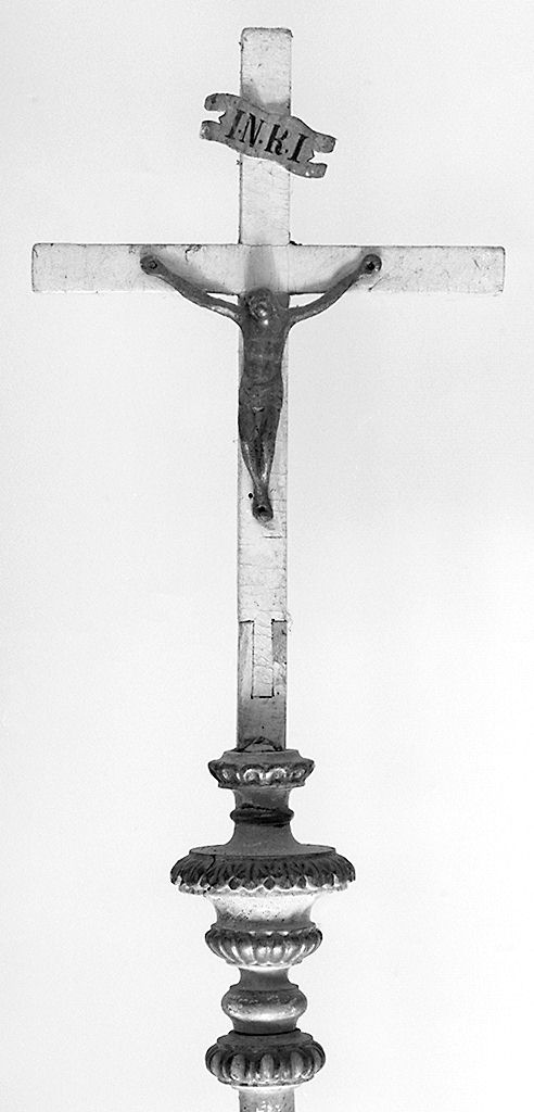 Cristo crocifisso (croce processionale) - bottega toscana (sec. XIX)