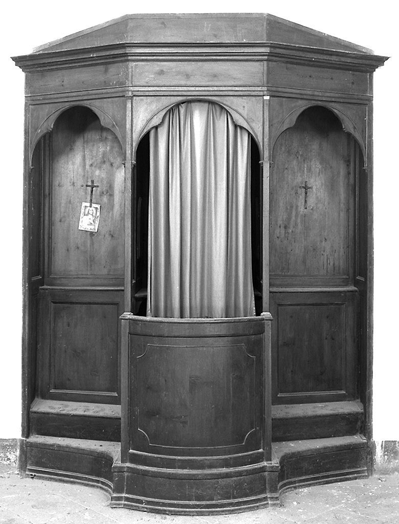 confessionale - bottega toscana (secc. XIX/ XX)