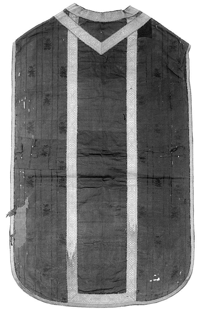 motivi decorativi floreali (pianeta, elemento d'insieme) - manifattura italiana (sec. XIX)