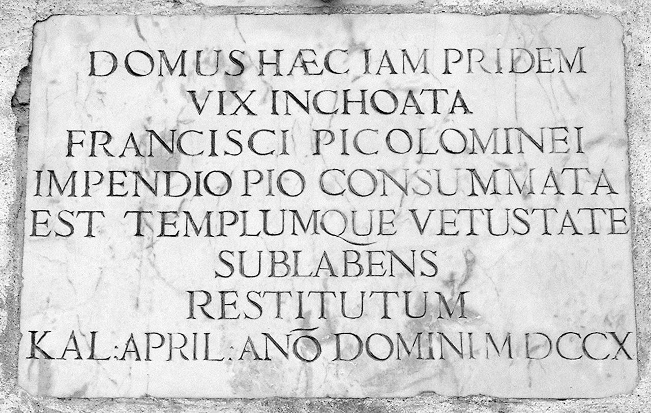 lapide documentaria, elemento d'insieme - bottega toscana (sec. XVIII)