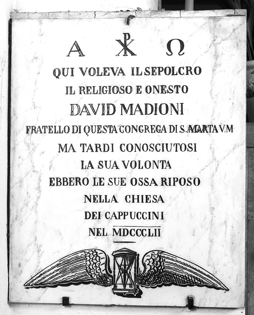 allegoria del Tempo (lapide) - bottega senese (sec. XIX)