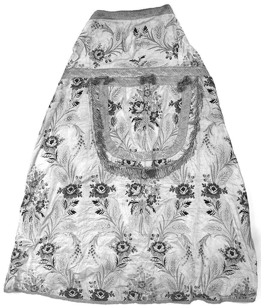 motivi decorativi floreali (piviale, elemento d'insieme) - manifattura italiana (seconda metà sec. XIX)