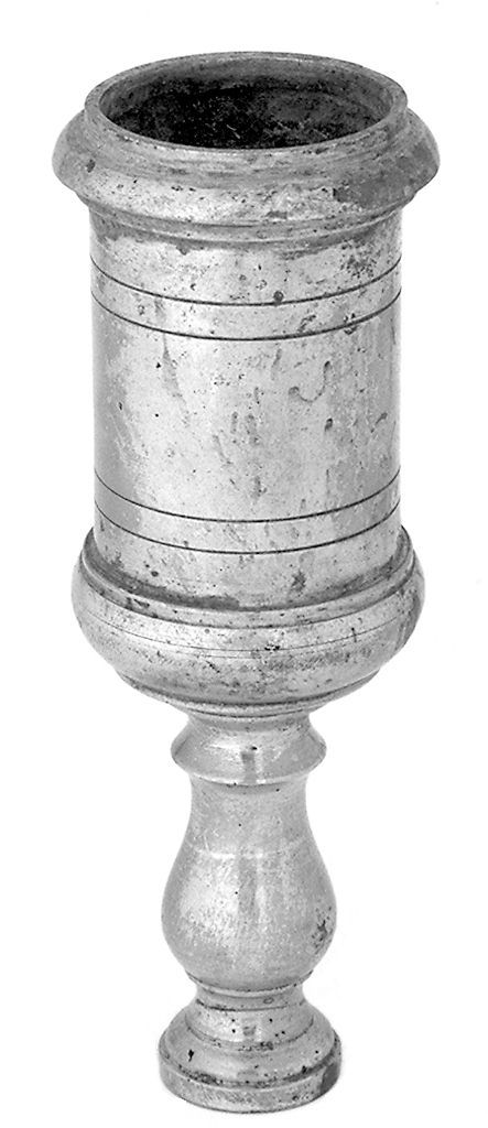 candeliere, serie - bottega italiana (seconda metà sec. XIX)