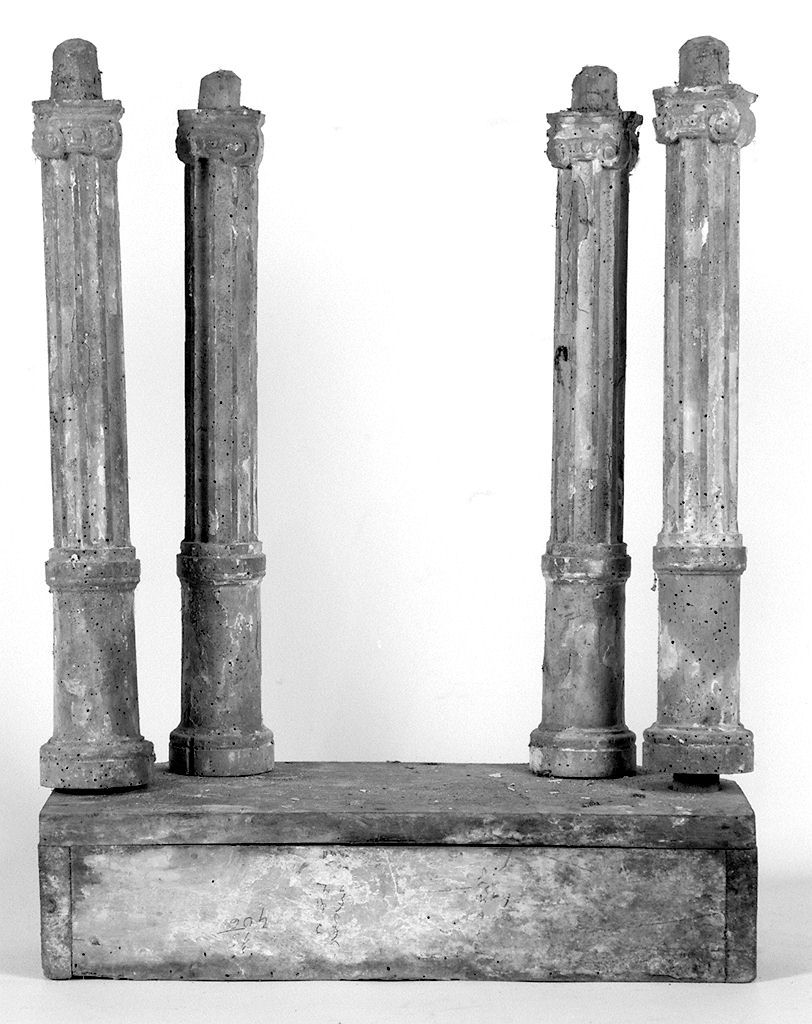 tronetto per esposizione eucaristica, frammento - bottega senese (sec. XIX)