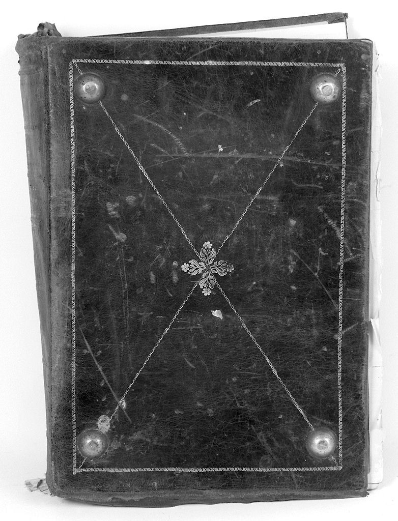 coperta di libro liturgico, elemento d'insieme - bottega tedesca (sec. XIX)