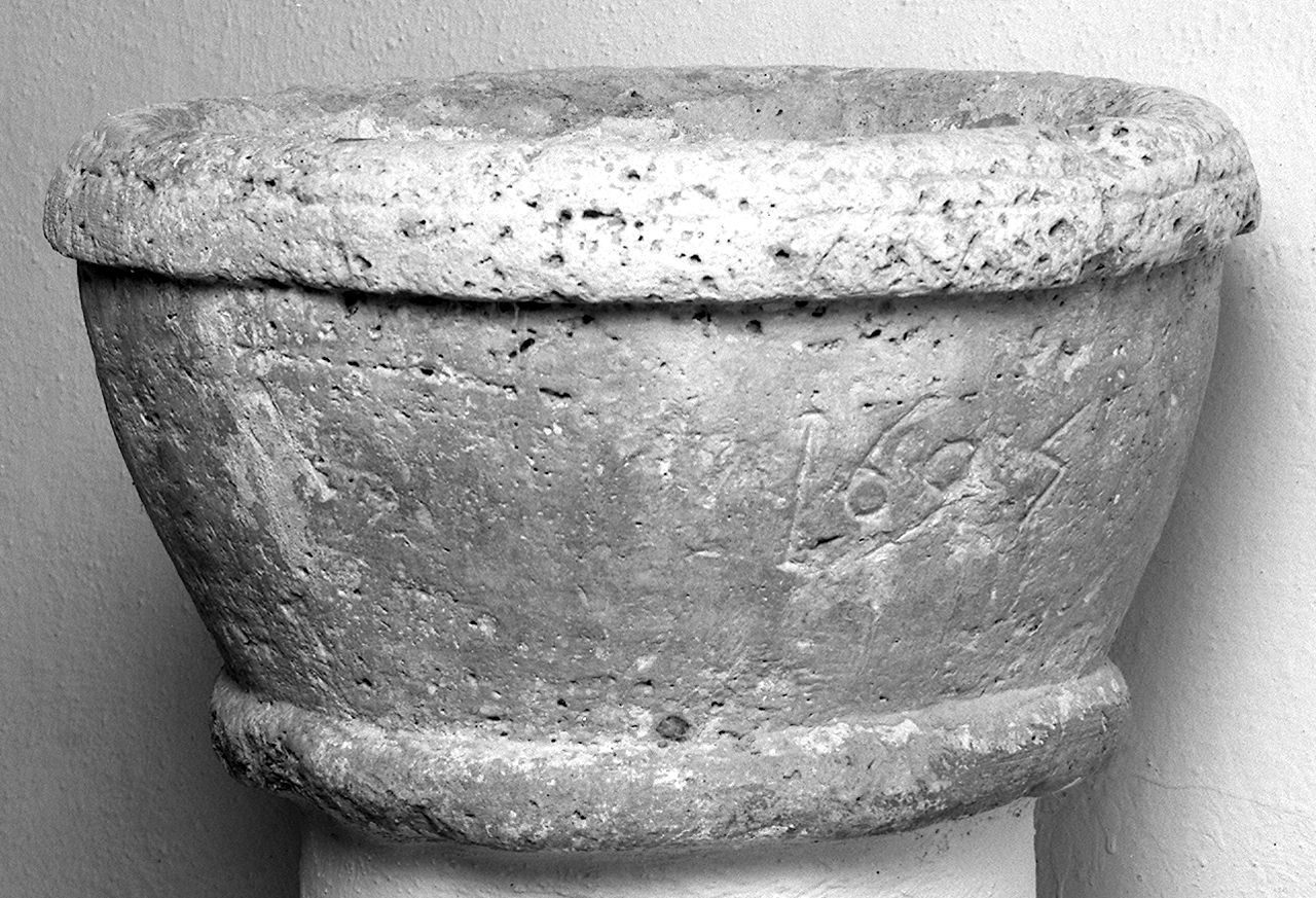 acquasantiera - bottega toscana (sec. XVII)