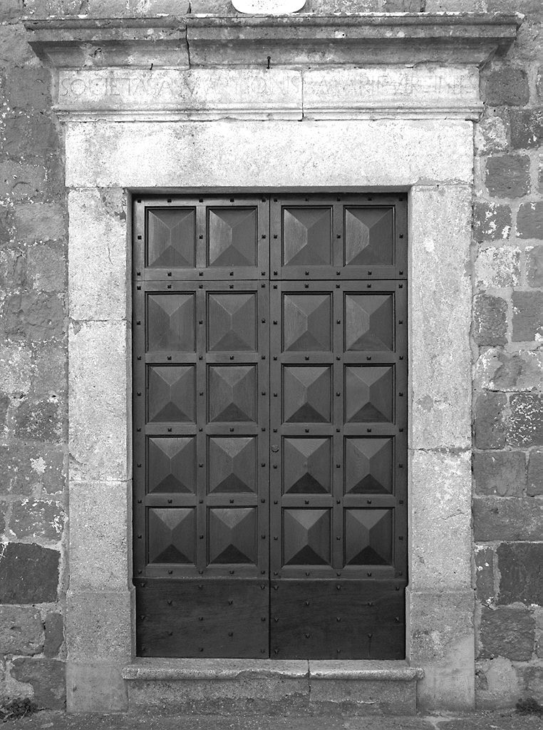 mostra di portale, elemento d'insieme - ambito toscano (secc. XVII/ XVIII)