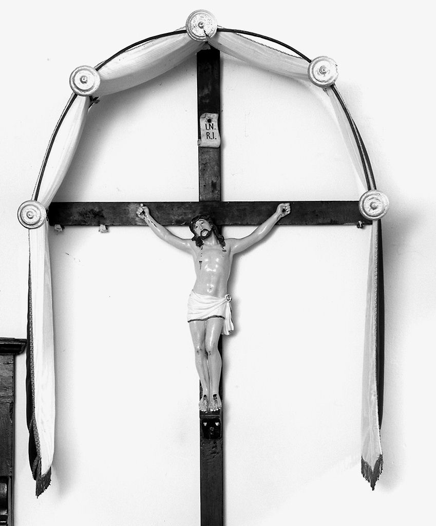 Cristo crocifisso (croce processionale) - ambito toscano (secc. XIX/ XX)