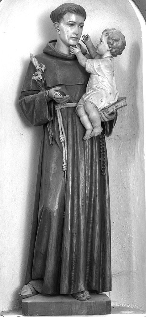 Sant'Antonio da Padova con il bambino (statua) - ambito altoatesino (metà sec. XX)