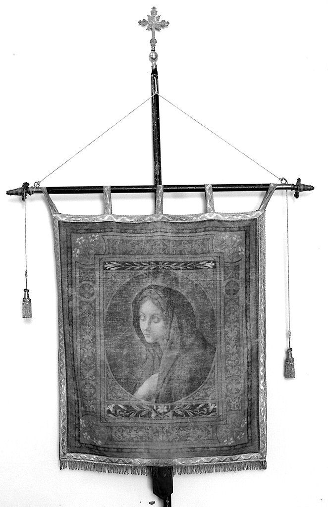 Madonna (stendardo processionale) - manifattura toscana (secc. XIX/ XX)