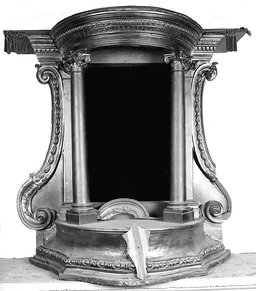 tronetto per esposizione eucaristica - manifattura toscana (primo quarto sec. XIX)