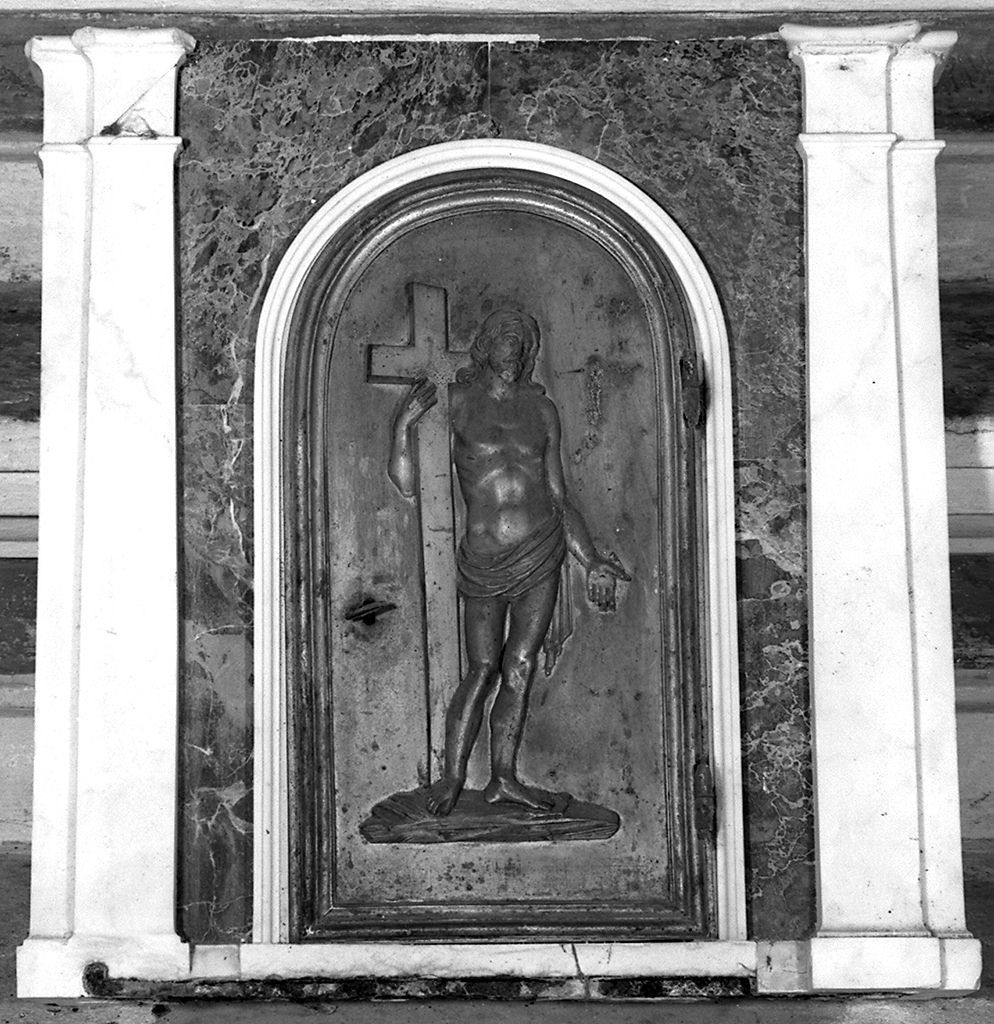 Cristo risorto (tabernacolo - a tempietto) - manifattura italiana (prima metà sec. XIX)