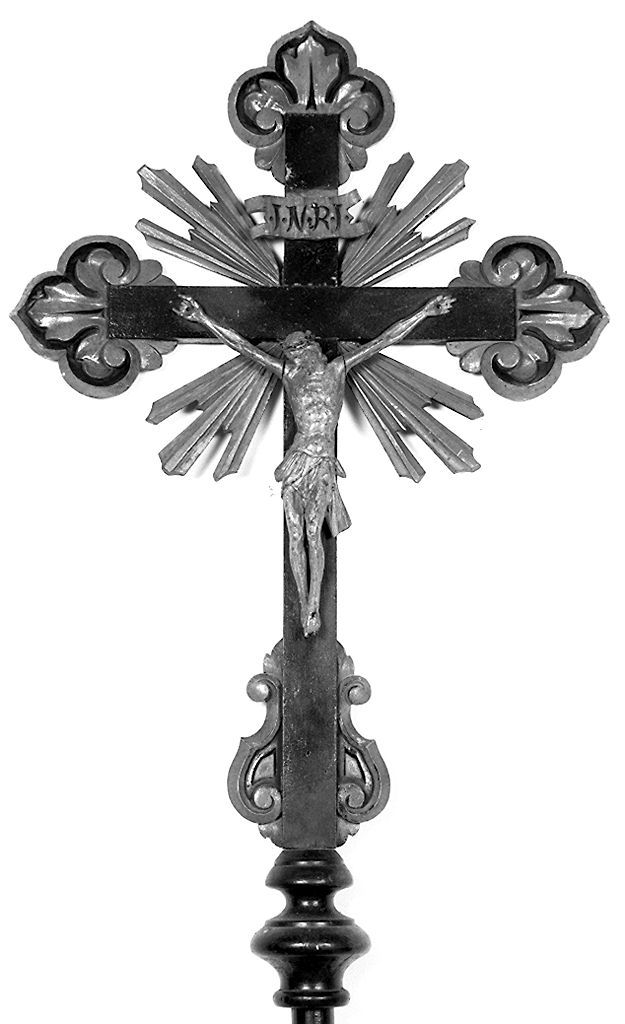 Cristo crocifisso (croce processionale) - manifattura toscana (prima metà sec. XIX)
