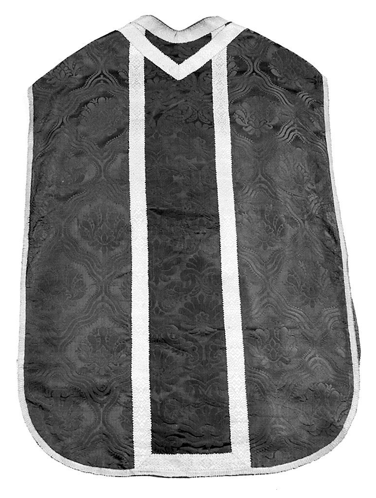 motivi decorativi vegetali a palmette (pianeta, elemento d'insieme) - manifattura toscana (seconda metà sec. XVII)