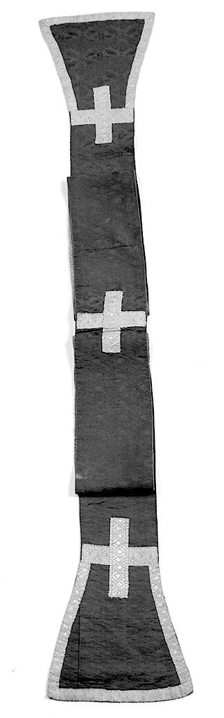 motivi decorativi floreali (stola, elemento d'insieme) - manifattura italiana (prima metà sec. XVII)