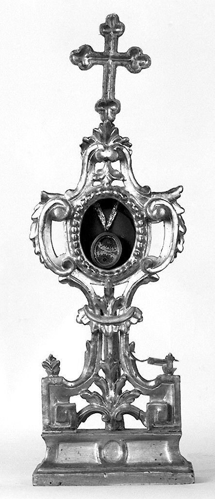 motivi decorativi vegetali stilizzati (reliquiario - a ostensorio) - manifattura toscana (seconda metà sec. XVIII)