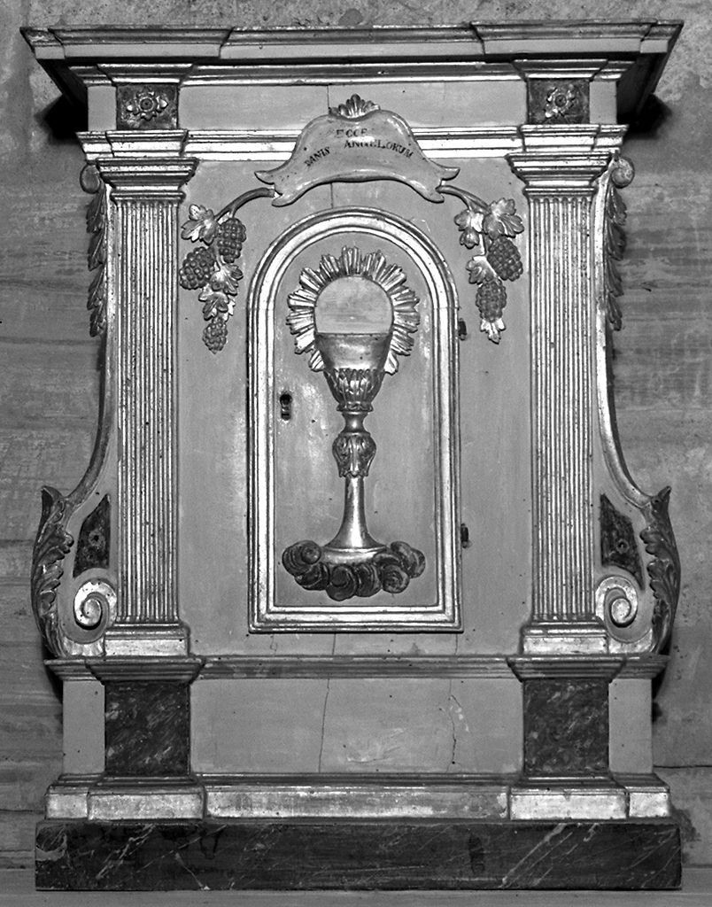 tabernacolo - a frontale architettonico - bottega toscana (prima metà sec. XIX)