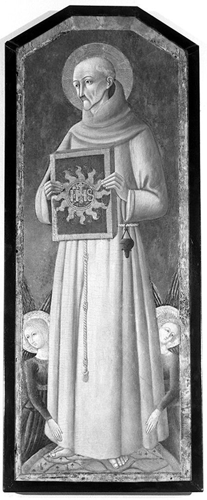 San Bernardino da Siena (dipinto) di Giovanni di Paolo (scuola) (terzo quarto sec. XV)