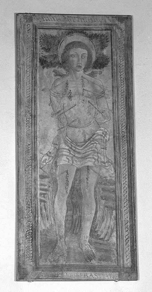 San Sebastiano (dipinto, elemento d'insieme) di Andrea di Niccolo' (sec. XVI)
