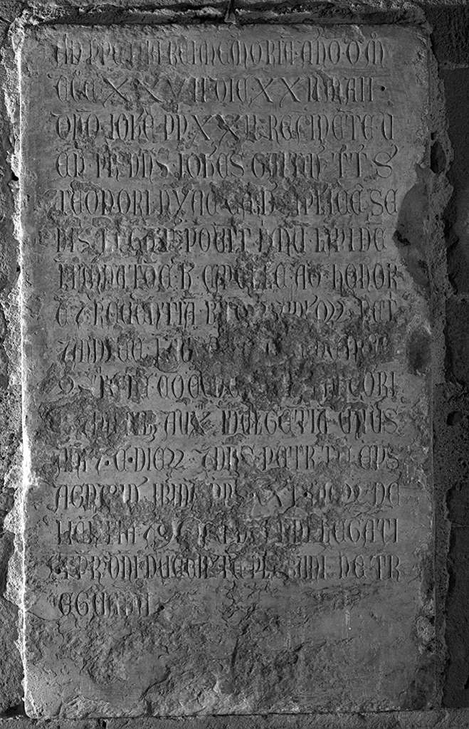 lapide documentaria - bottega toscana (sec. XIV)