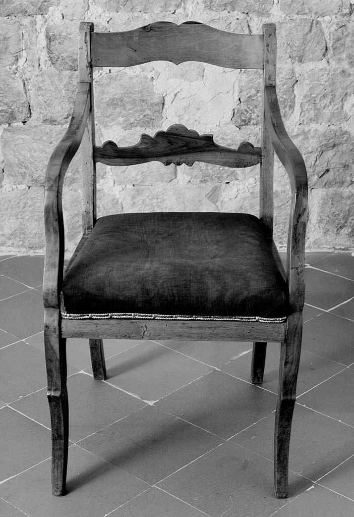 poltrona - manifattura toscana (seconda metà sec. XIX)