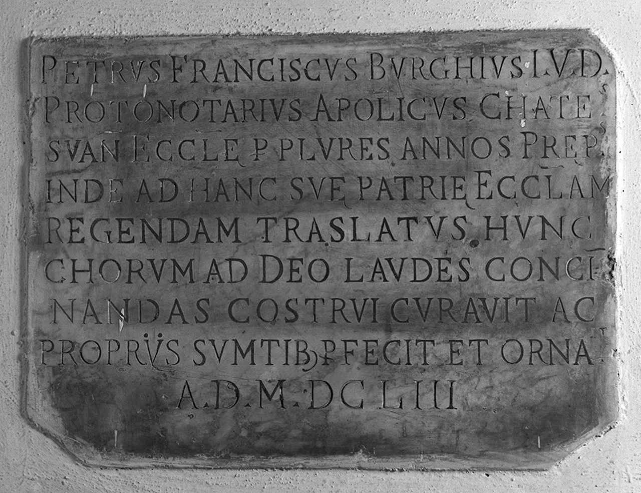 lapide documentaria - manifattura toscana (sec. XVII)