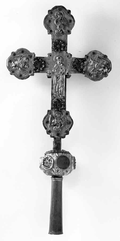 Cristo crocifisso (croce processionale) - bottega toscana (prima metà sec. XV)