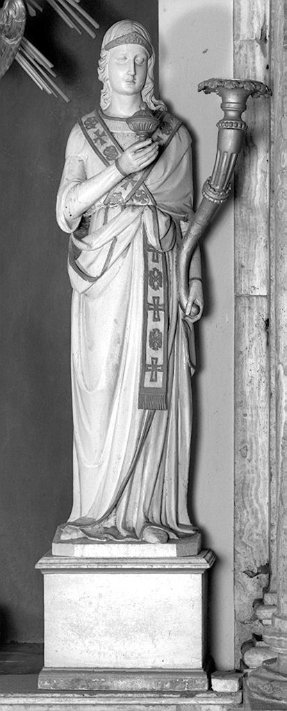 Fede e Carità (statua, serie) - ambito senese (secondo quarto sec. XIX)