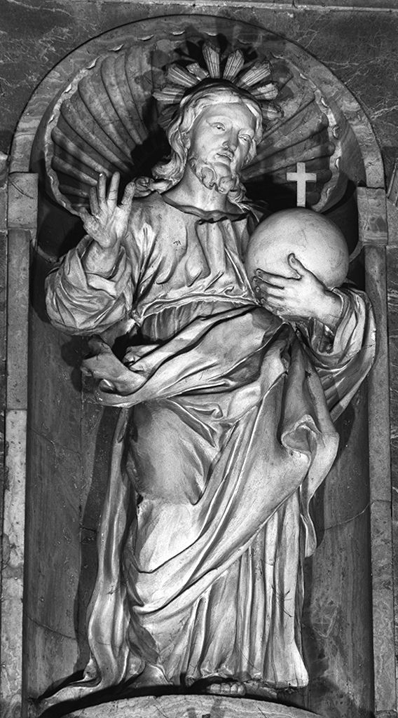 Cristo redentore benedicente (statua, elemento d'insieme) di Cremona Giovanni Pietro (sec. XVIII)