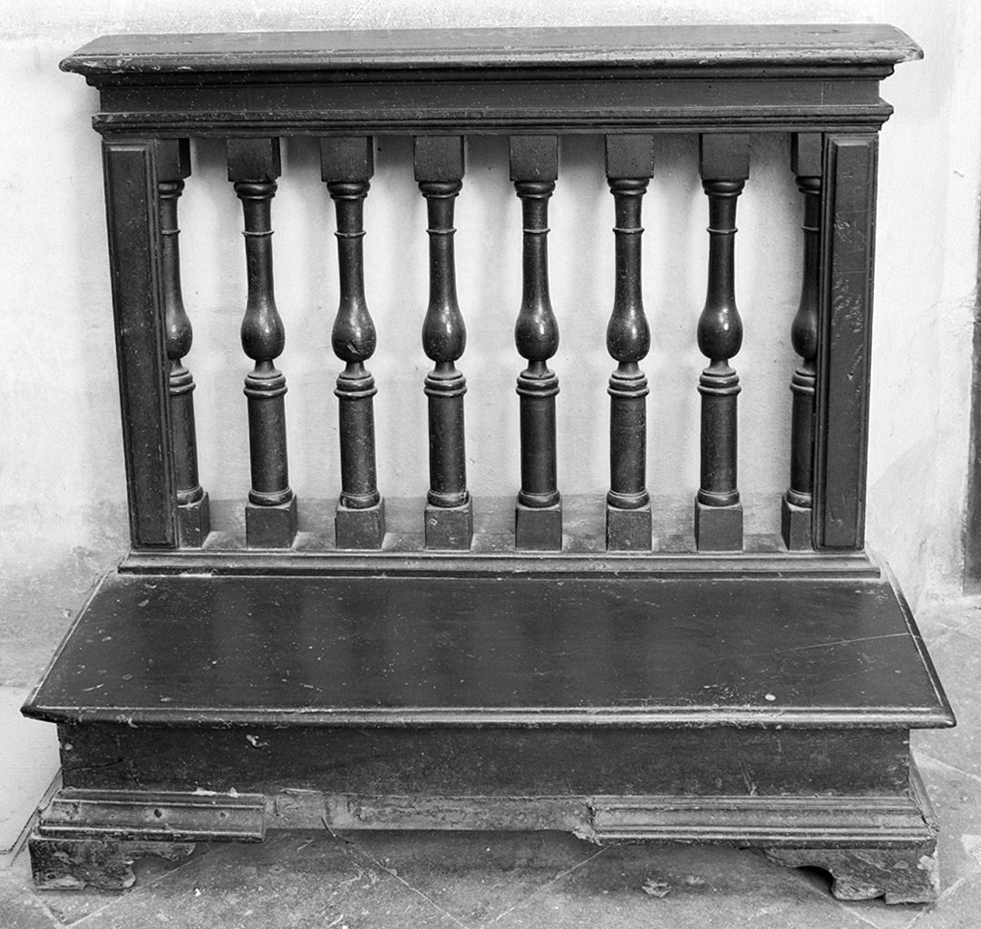 inginocchiatoio - bottega toscana (secc. XVII/ XVIII)