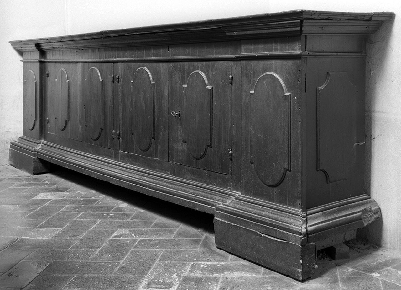 armadio da sacrestia - bottega toscana (secc. XVIII/ XIX)