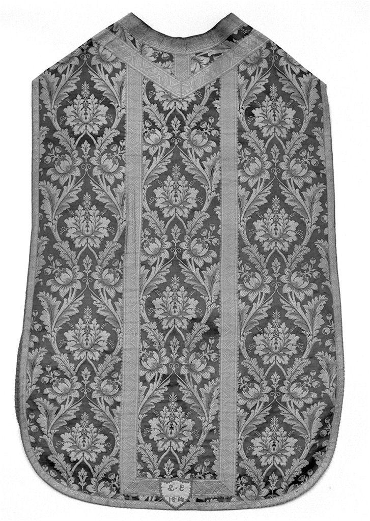 motivi decorativi vegetali (pianeta, elemento d'insieme) - manifattura italiana (sec. XIX)