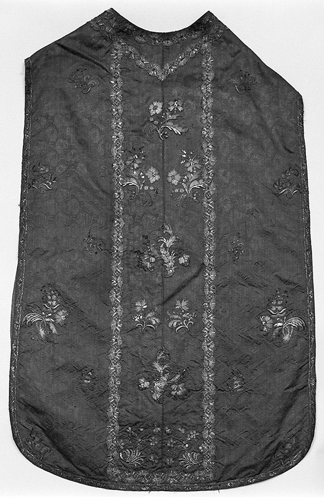 motivi decorativi floreali (pianeta, elemento d'insieme) - manifattura italiana (seconda metà sec. XVIII)