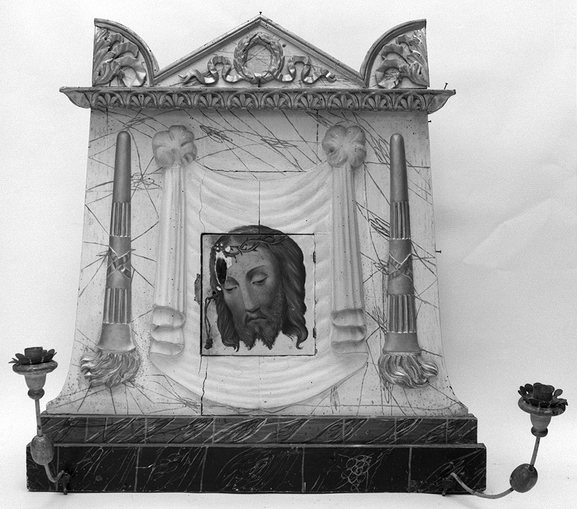 volto di Cristo (tabernacolo) - bottega toscana (sec. XIX)