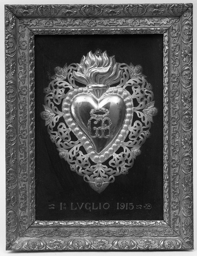 Sacro Cuore di Gesù (ex voto) - produzione toscana (sec. XX)