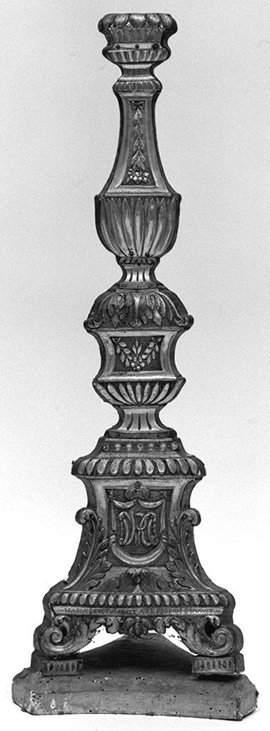 monogramma mariano (base per croce d'altare, elemento d'insieme) - bottega toscana (secc. XVIII/ XIX)