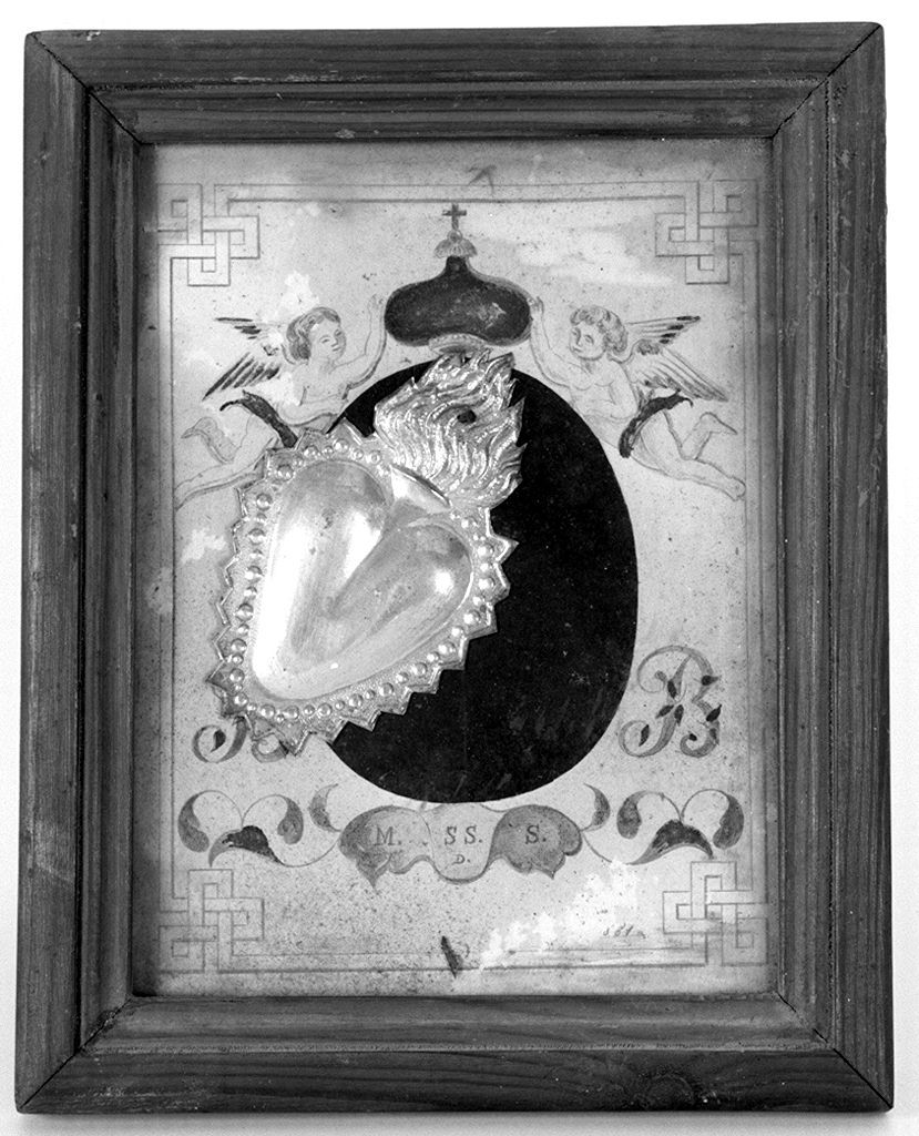 Sacro Cuore di Gesù (ex voto) - bottega toscana (sec. XIX)