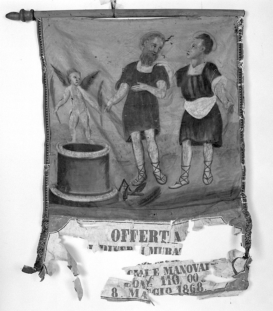 Santi martiri (stendardo) - produzione senese (sec. XIX)