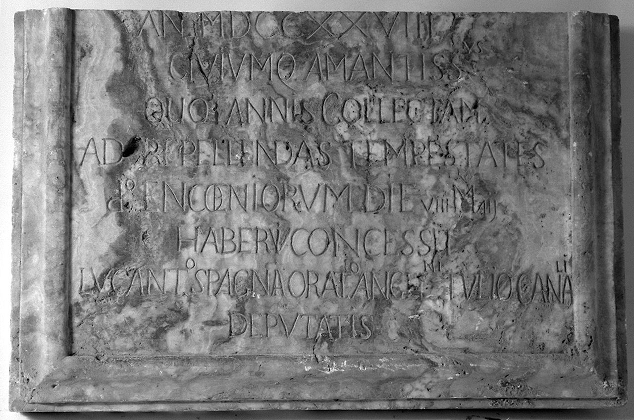 lapide - manifattura toscana (sec. XVIII)