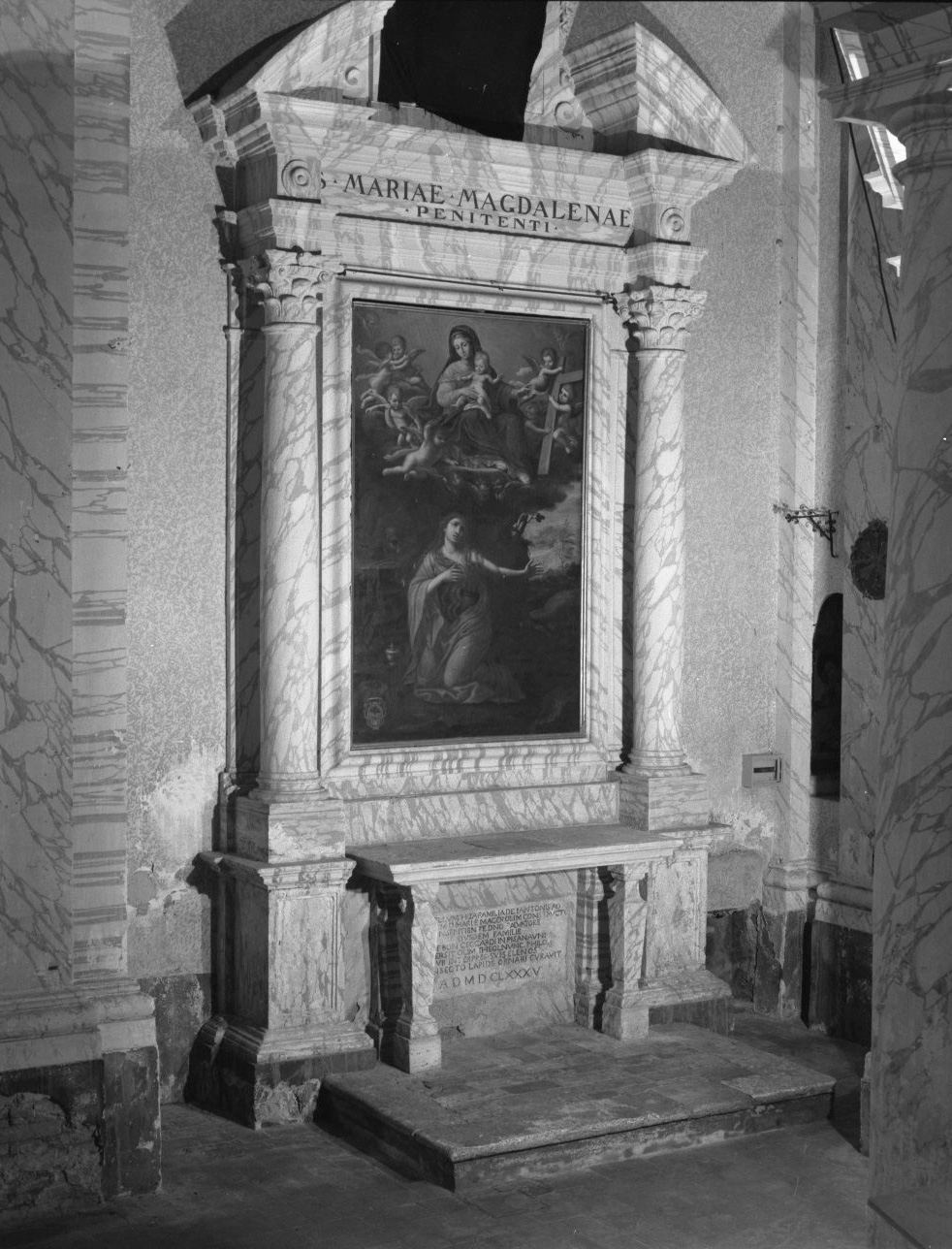 altare, elemento d'insieme - bottega senese (sec. XVII)