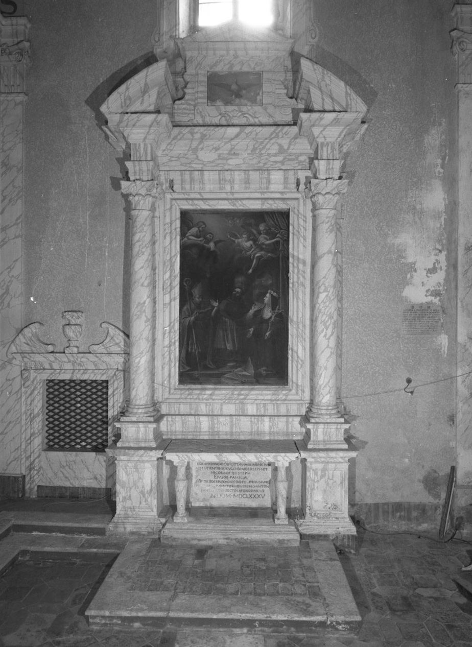 altare, elemento d'insieme - bottega senese (sec. XVII)