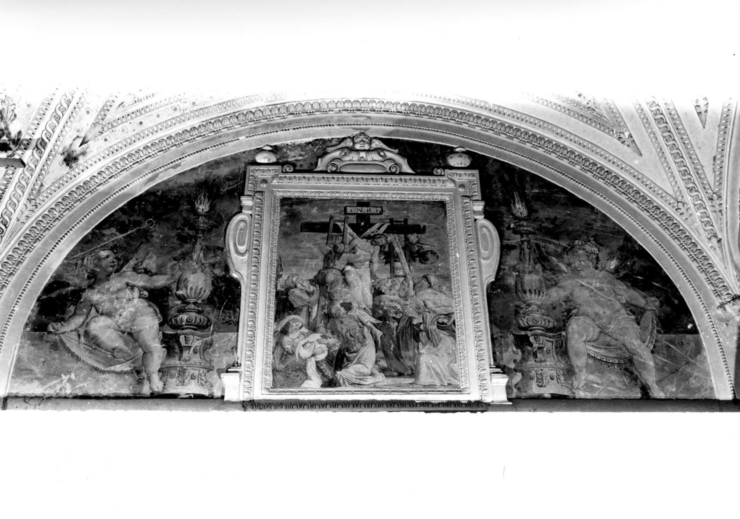 deposizione di Cristo dalla croce (dipinto, elemento d'insieme) - ambito toscano (sec. XVI)