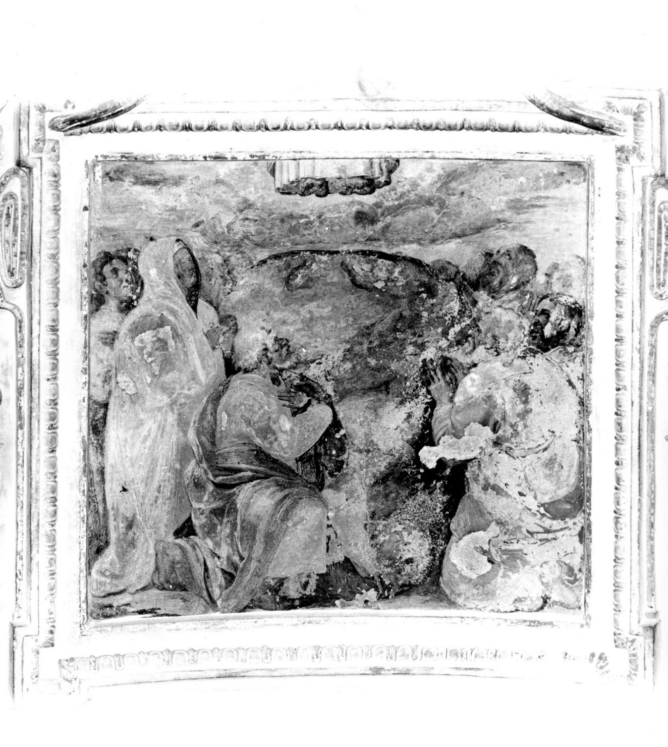 ascensione di Cristo (dipinto, elemento d'insieme) - ambito toscano (sec. XVI)