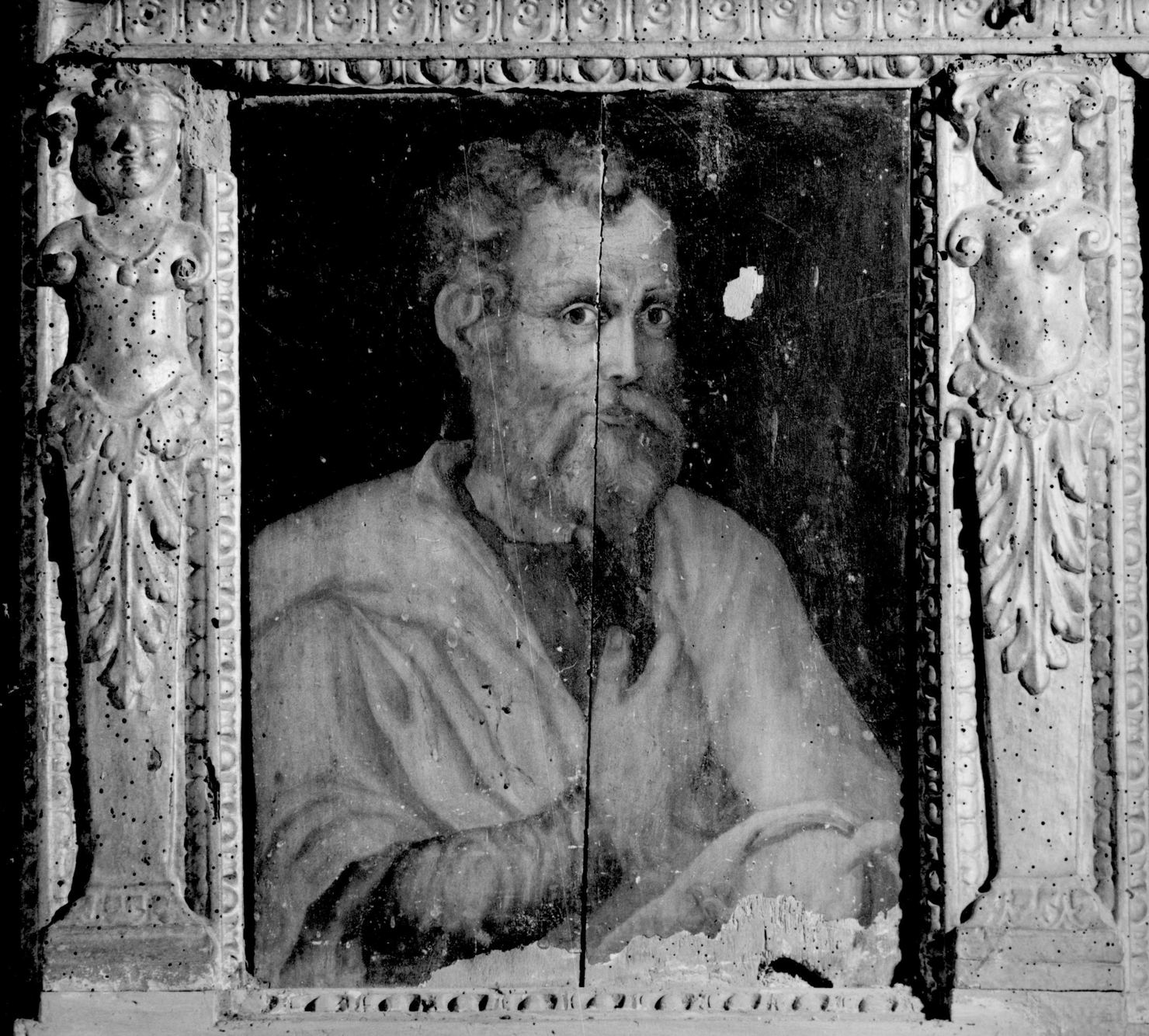 San Pietro Apostolo (dipinto, elemento d'insieme) di Lappoli Giovanni Antonio (maniera) (sec. XVI)