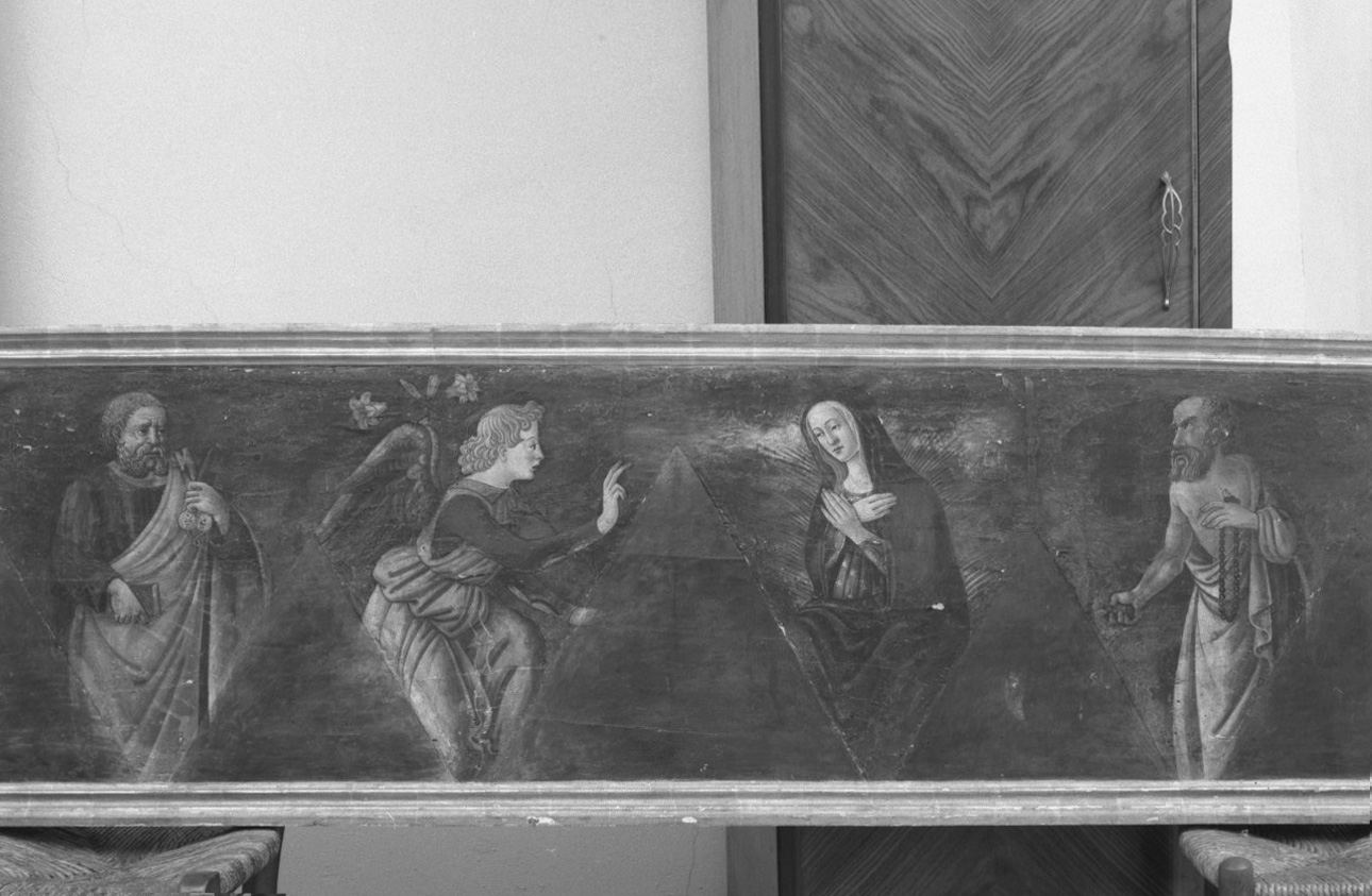 Annunciazione con San Pietro e San Girolamo (dipinto) - ambito fiorentino (seconda metà sec. XV)