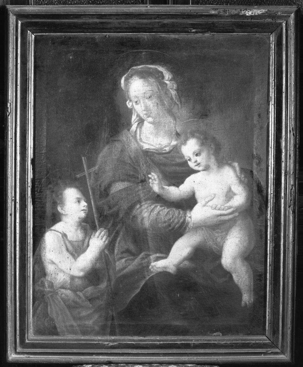 Madonna con Bambino e San Giovannino (dipinto) - ambito fiorentino (sec. XVII)